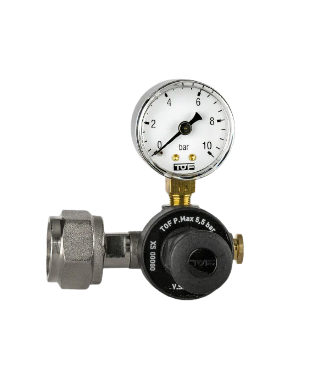 Manometer/kulsyreregulator til genopfyldelige Co2-flasker